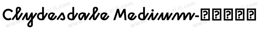 Clydesdale Medium字体转换